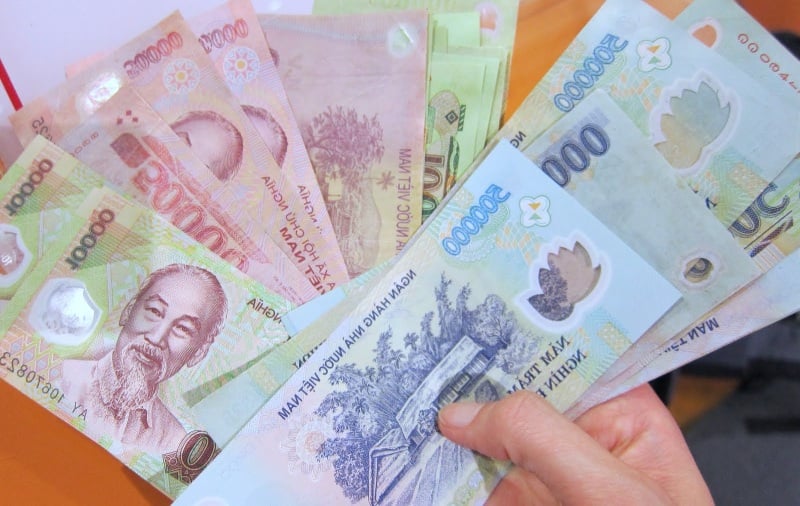 동은 베트남 중앙은행에서 발행하는 베트남 화폐입니다(출처: 수집)