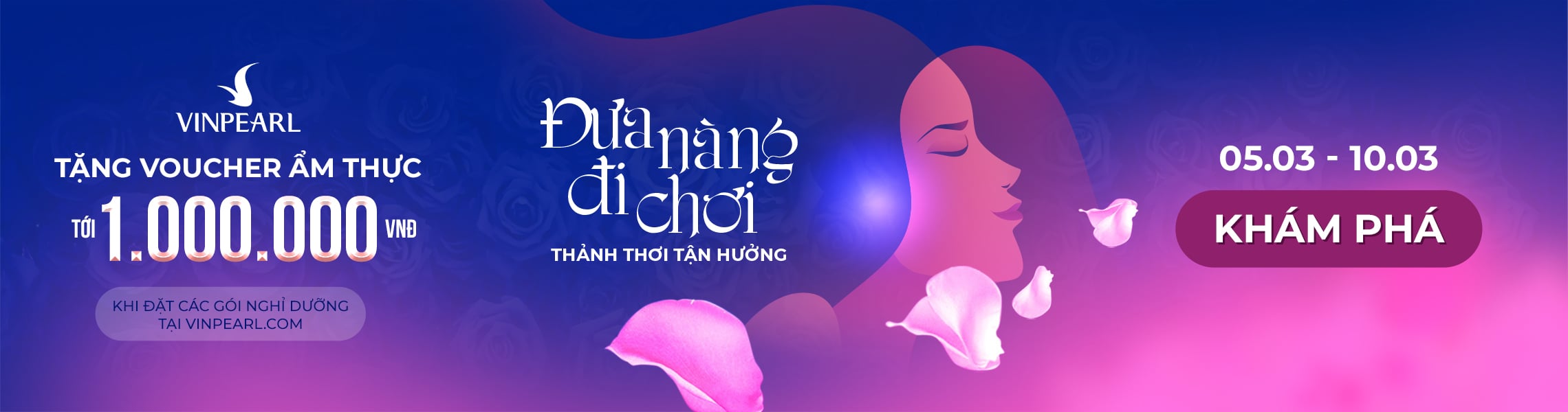 Vinpearl tặng voucher ẩm thực tới 1.000.000 VNĐ mừng ngày 8/3
