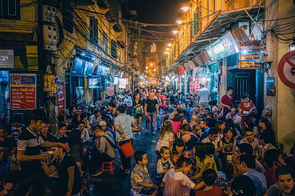 Beer Street in Hanoi