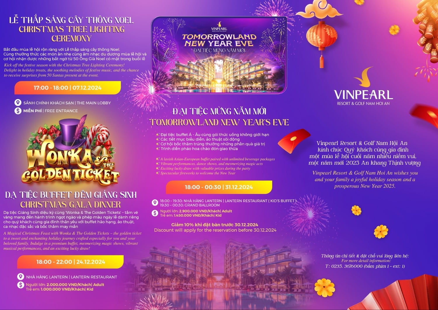 Các hoạt động mùa lễ hội tại Vinpearl Nam Hội An