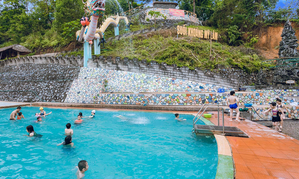 Soaking in My Lam mineral springs
