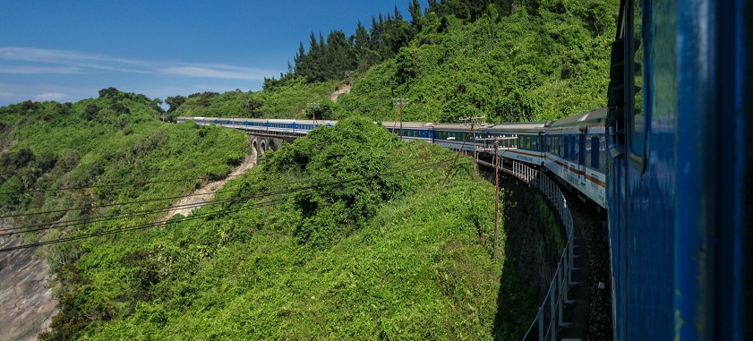 Taking the train is the most scenic way to travel to Quy Nhon