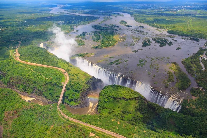 Victoria Falls ranks high on the list of great places for family vacations