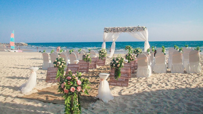 Vietnam beach wedding