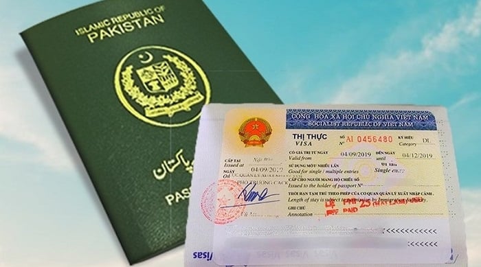 A Vietnam visa for Pakistani