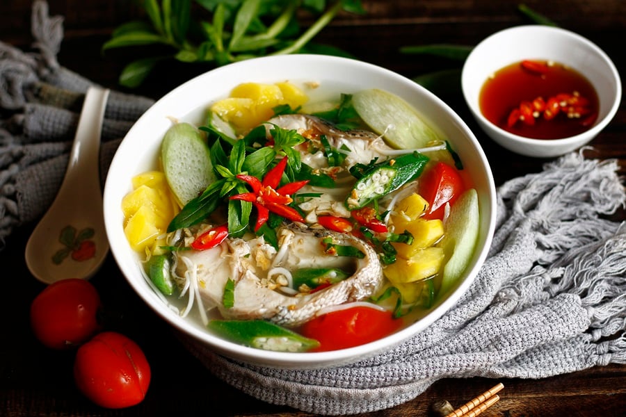 Vietnamese fish soup