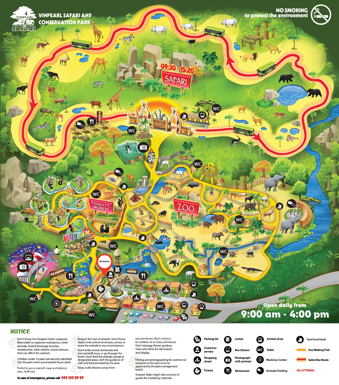Vinpearl Safari Phu Quoc map