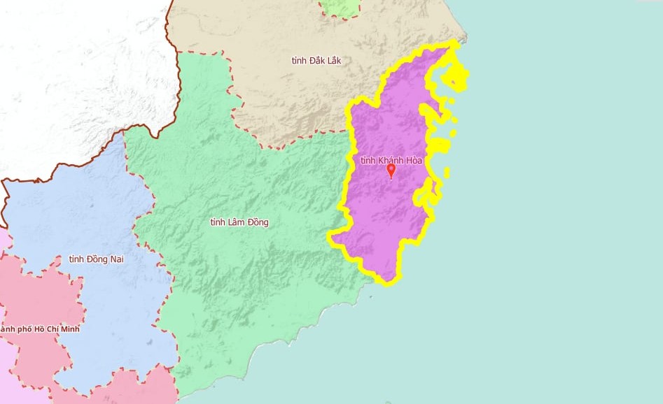 bản đồ tỉnh Ninh Thuận mới