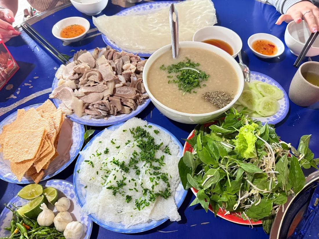 bánh hỏi cháo lòng Hòa Đa Phú Yên