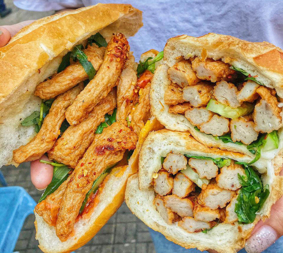 Bánh mì chả cá Lý Sơn
