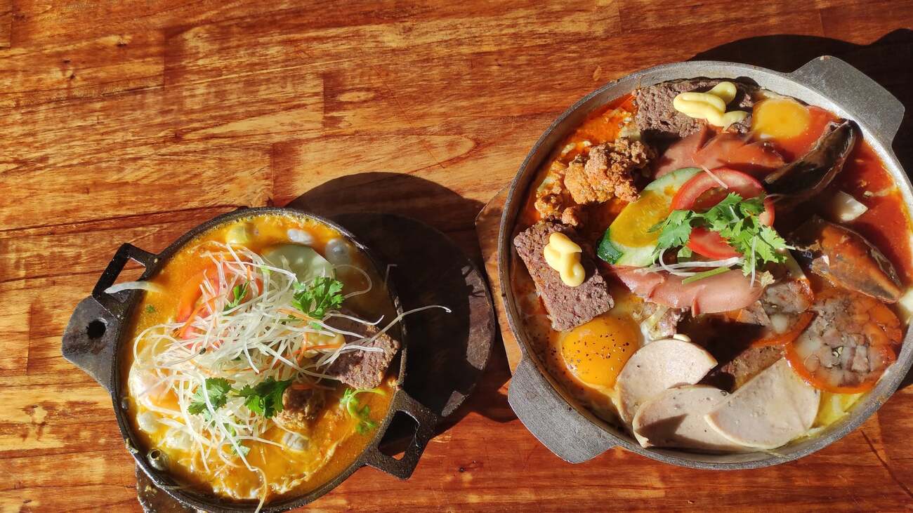 bánh mì chảo ở Đà Lạt