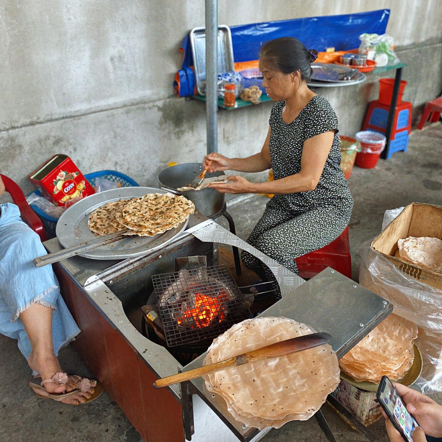 Bánh tráng nướng mắm Bảo Lộc
