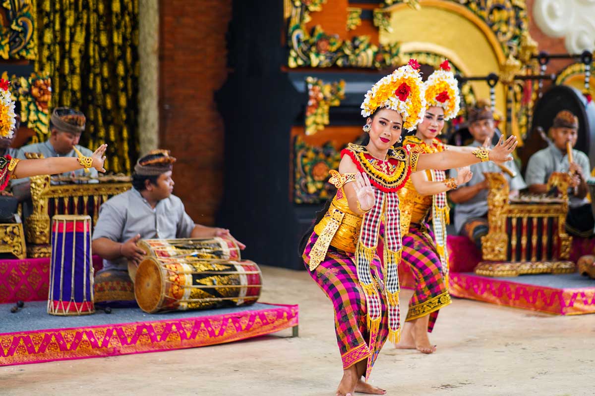 Traditional Balinese dance performance