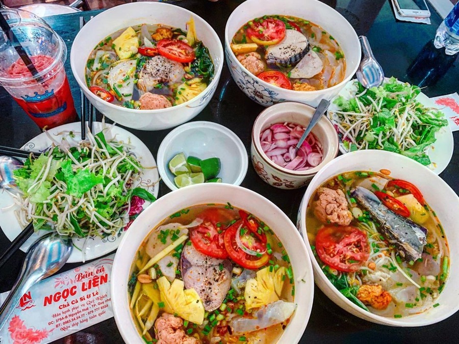 bún cá nổi tiếng Quy Nhơn