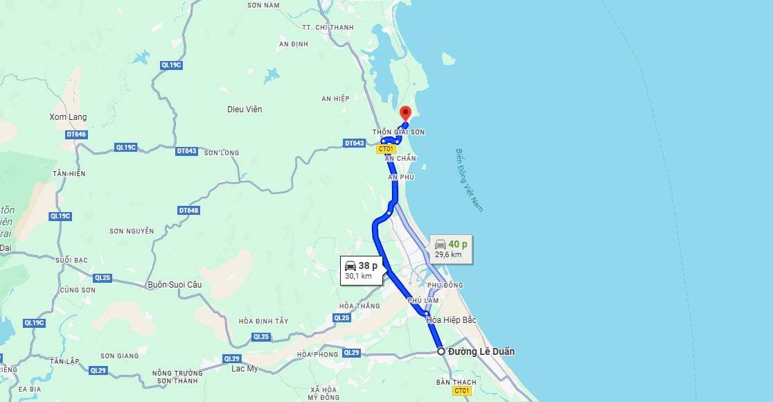 cách đi Hòn Yến Phú Yên