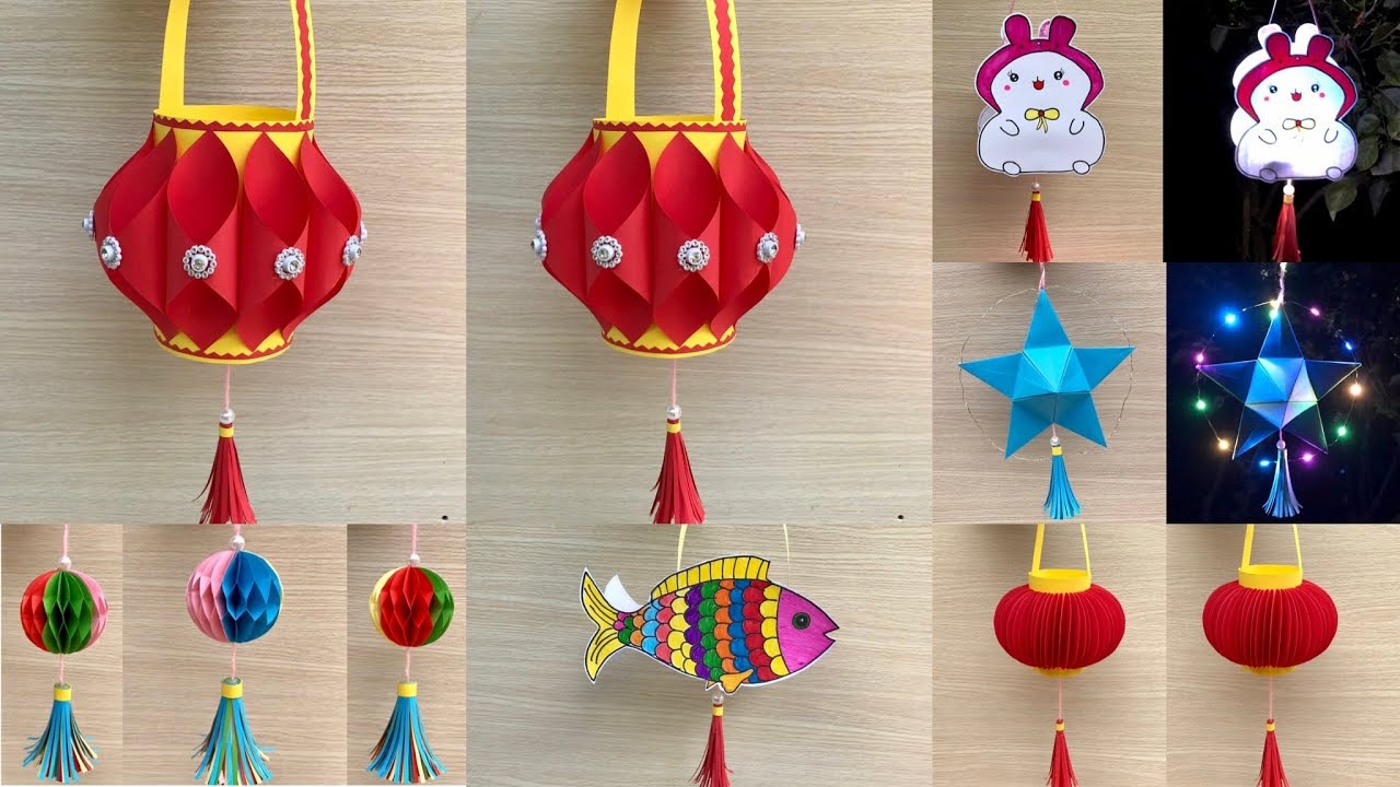 Cách làm đèn Trung thu bằng giấy A4