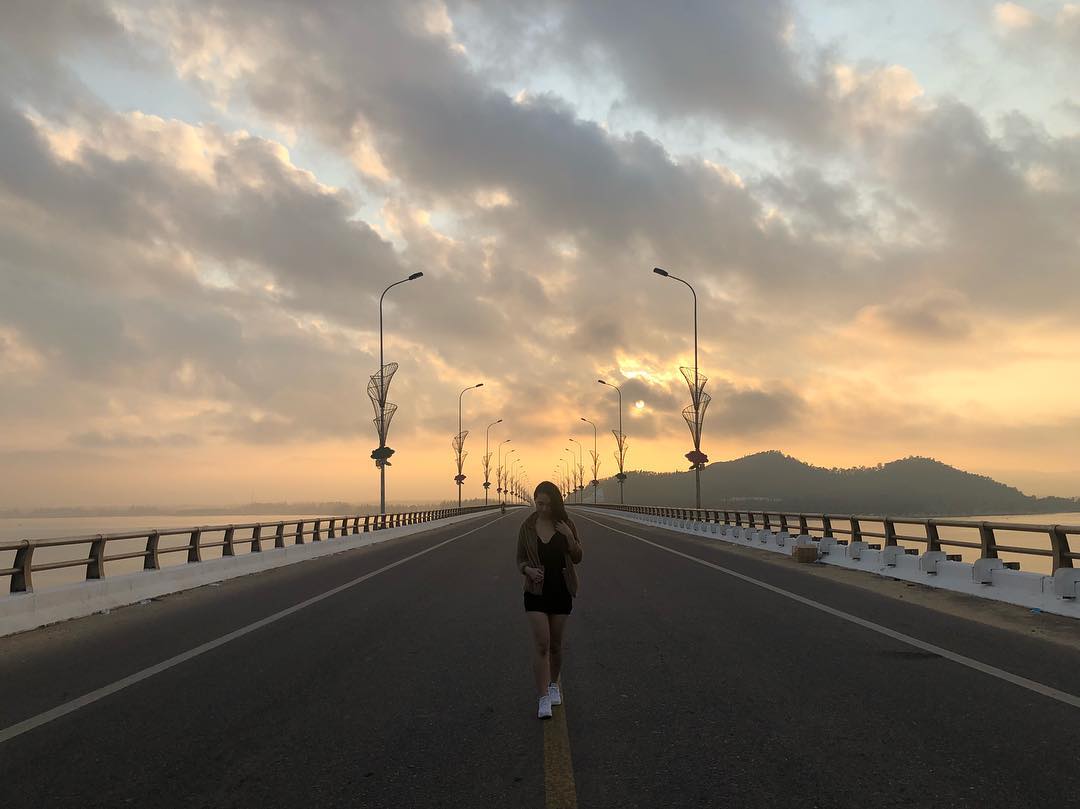 Check in trên cầu Thị Nại Quy Nhơn
