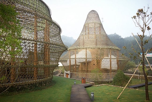bamboo building