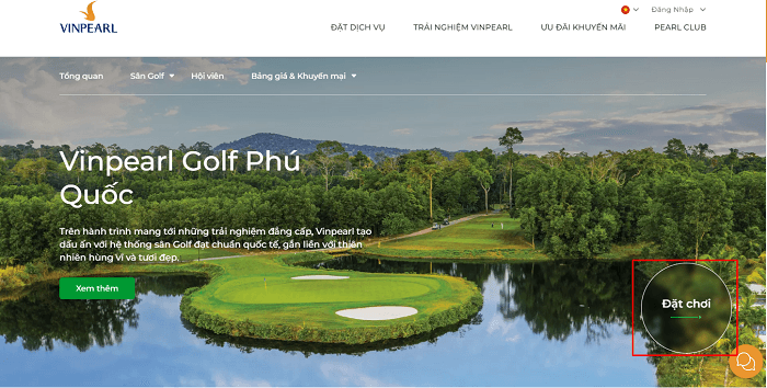 Đặt sân golf Vinpearl Phú Quốc