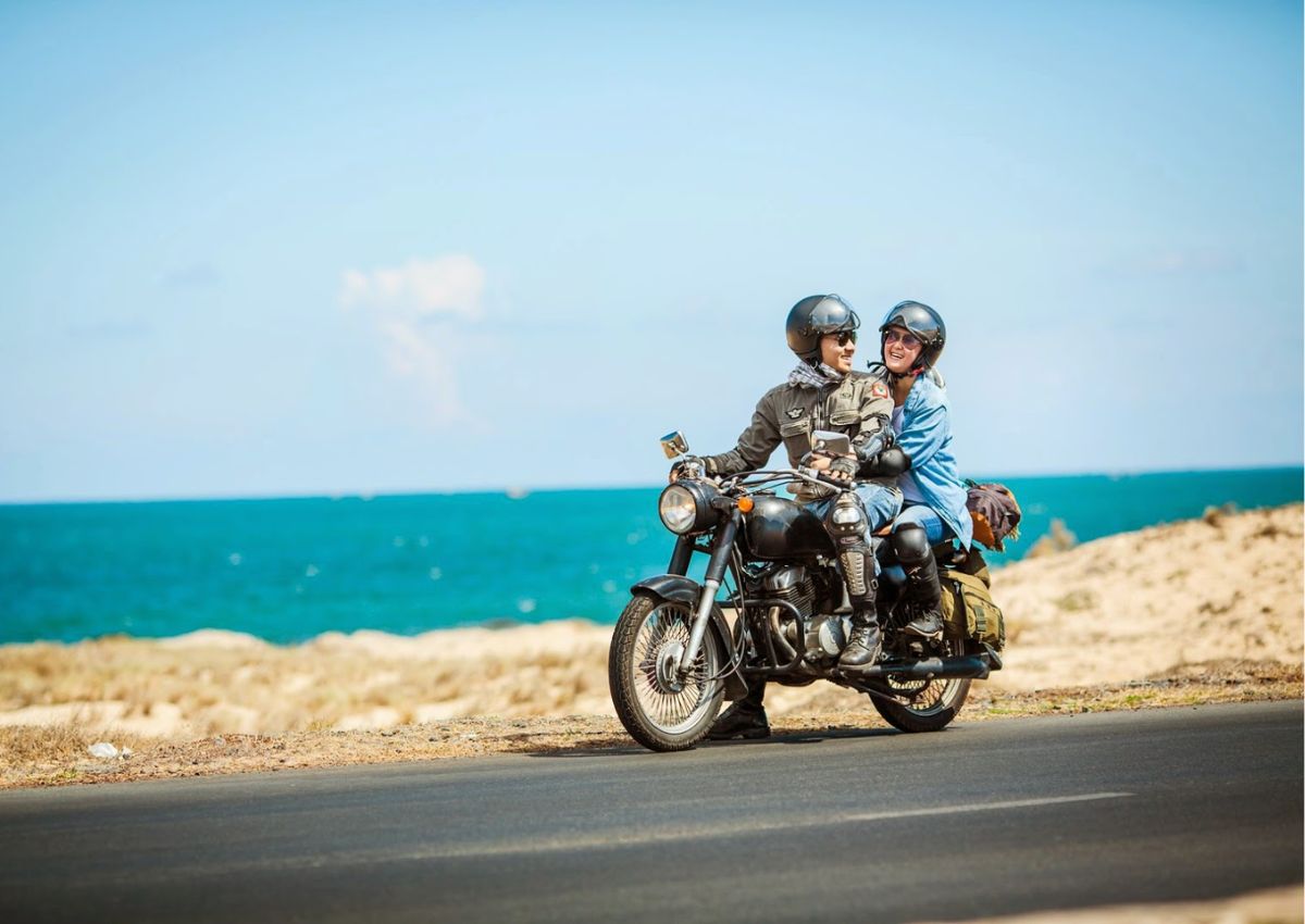 Di chuyển đến Bãi Bàu bằng xe máy