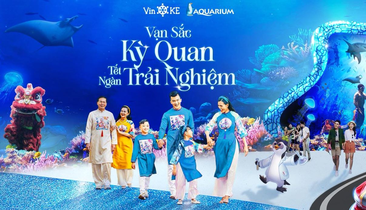 Đón Xuân kỳ thú cùng VinKE & Vinpearl Aquarium Times City