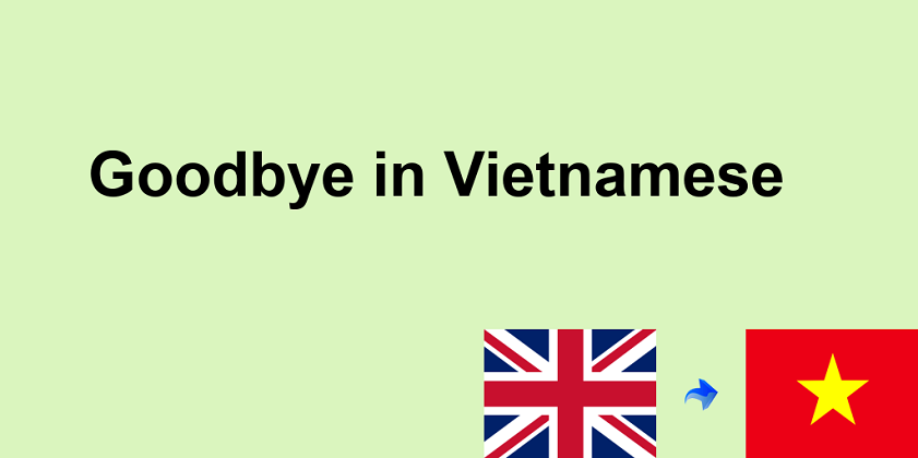 Goodbye in Vietnamese