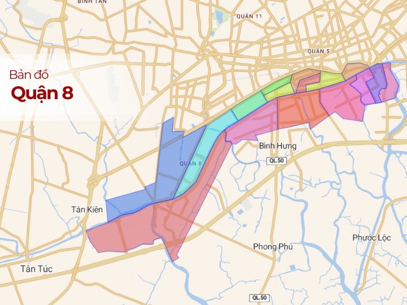 Ho Chi Minh City district map