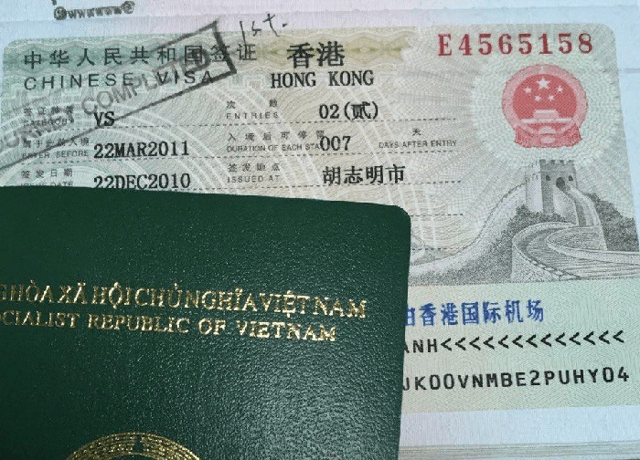 Hong Kong to Vietnam visa