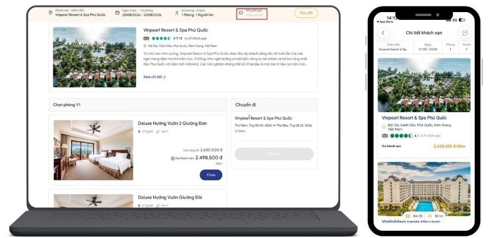 Hướng dẫn sử dụng voucher Vinpearl
