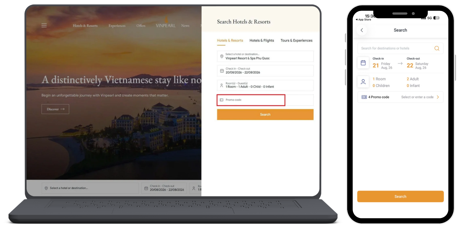 Vinpearl promo code booking guide