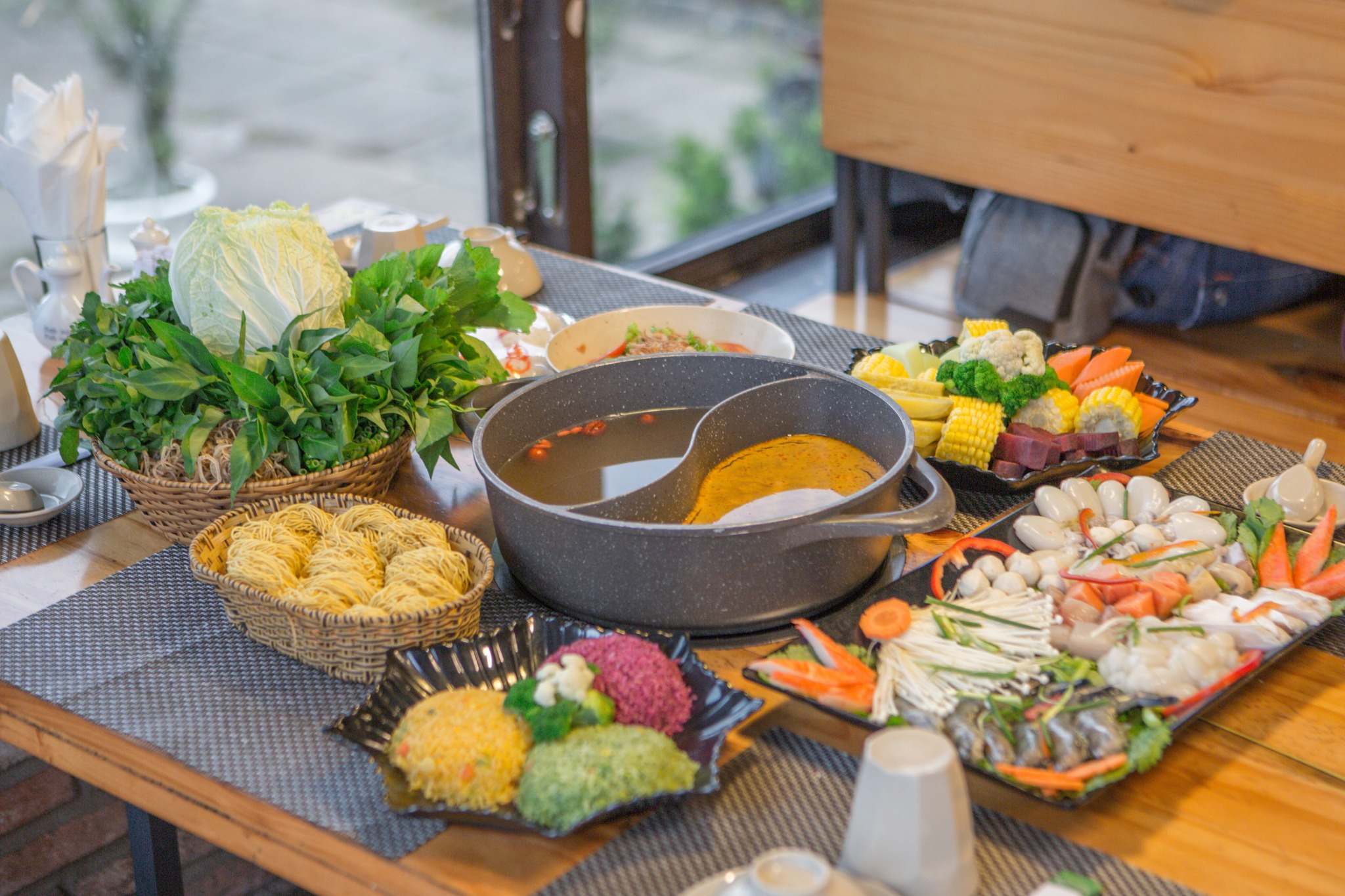 Lẩu rau Đà Lạt Léguda cáp treo