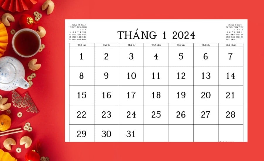Lịch nghỉ tết Dương lịch 2024 của học sinh