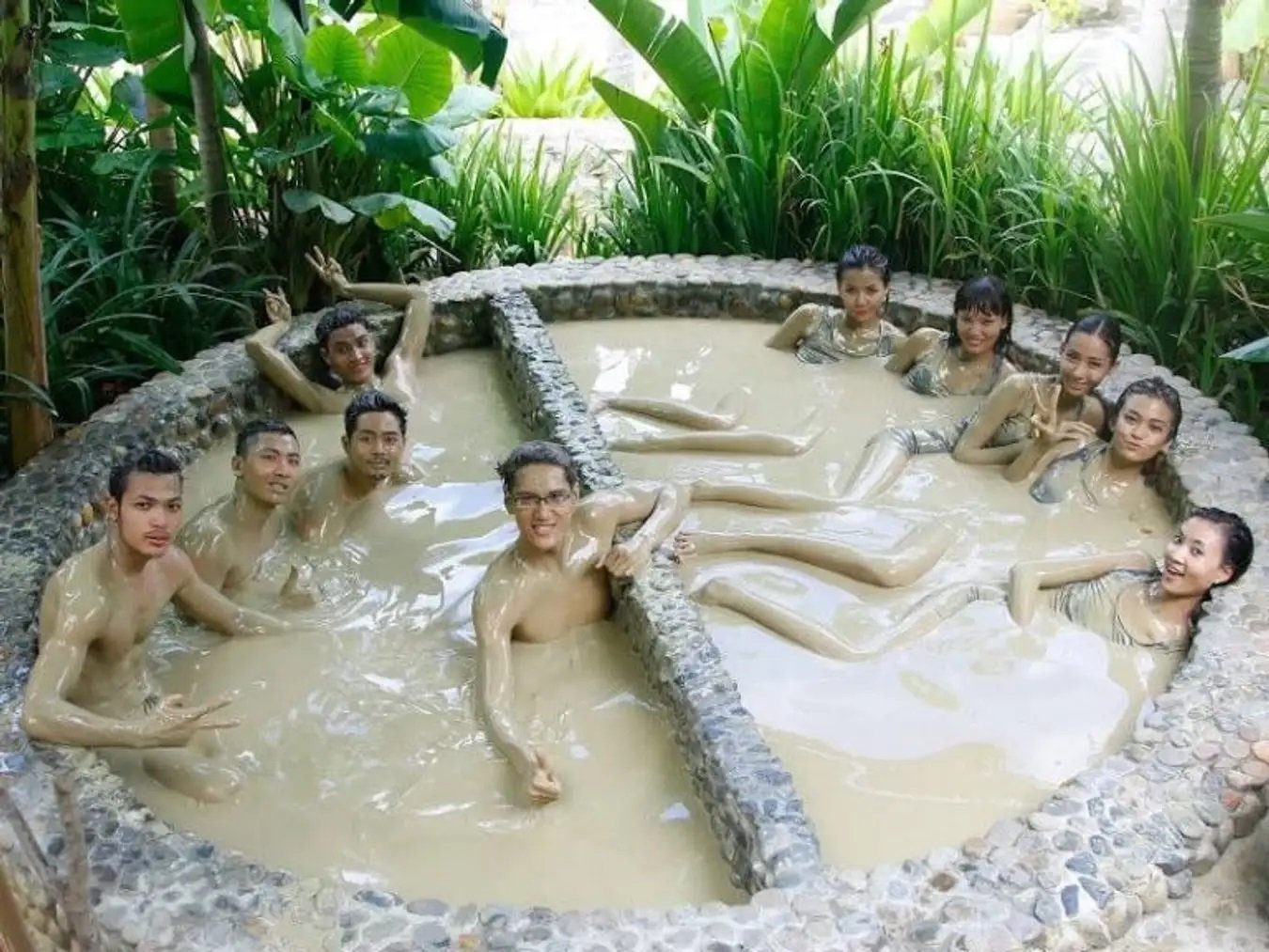 Mud bath in Vietnam