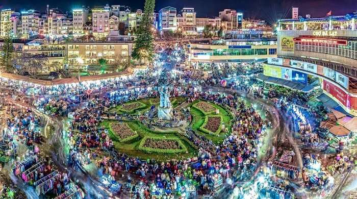 Night market in Vietnam