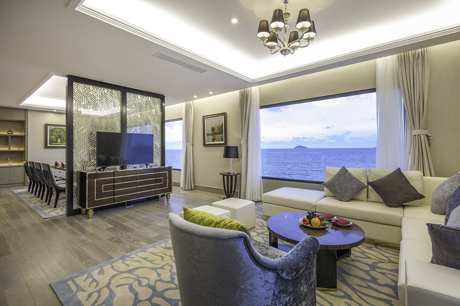 Phòng nghỉ Vinpearl view biển đẹp