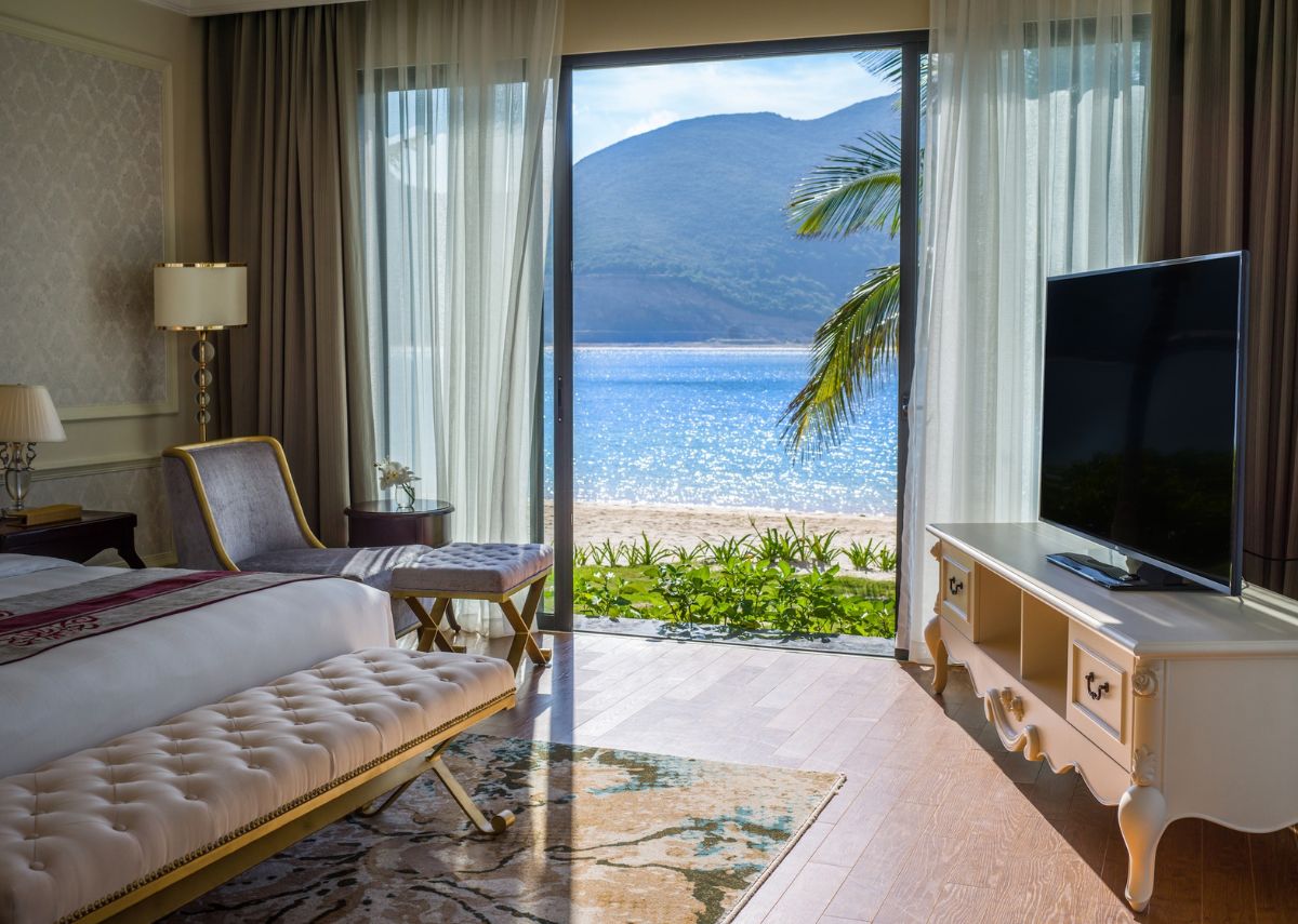 Phòng view biển ở Vinpearl Nha Trang