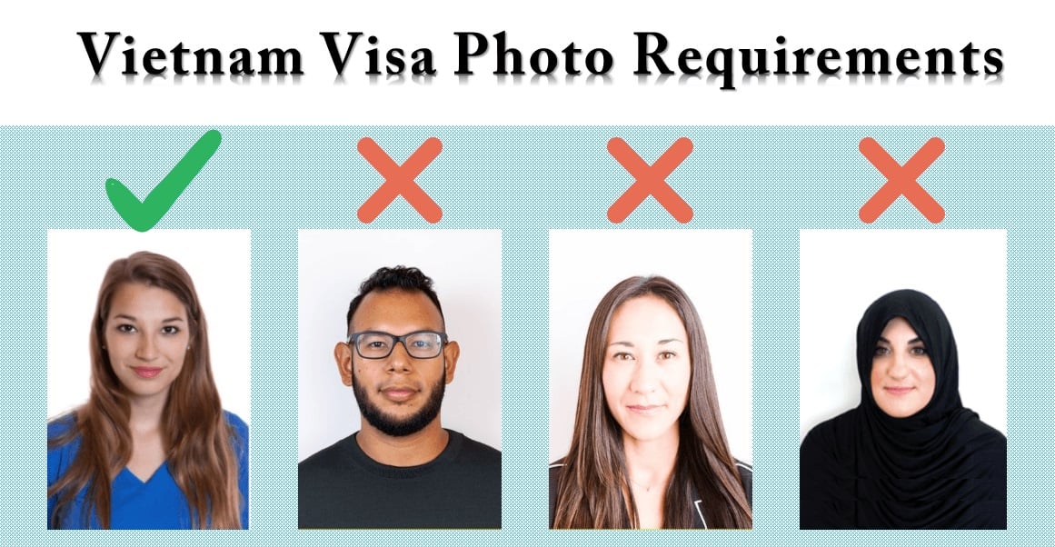 Photo size for Vietnam visa