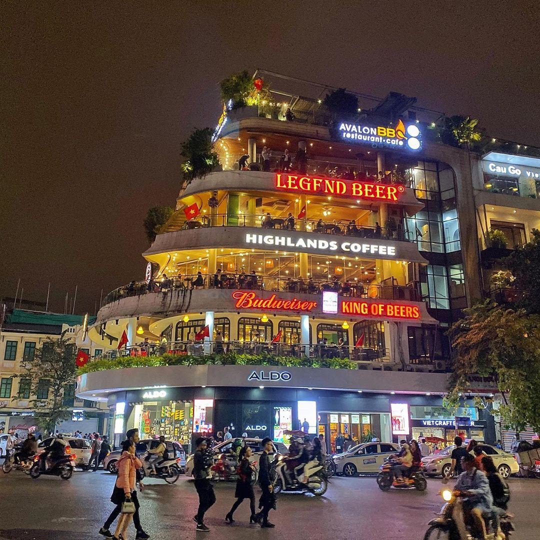 Quán cafe view rất đẹp Hà Nội