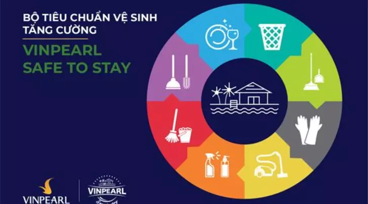 4. Kids’ Club: Tăng tần suất vệ sinh đồ chơi, với hóa chất thân thiện với trẻ. Dán tem Vinpearl Safe to Play.