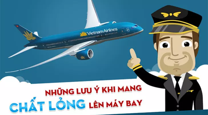 quy định mang chất lỏng lên máy bay