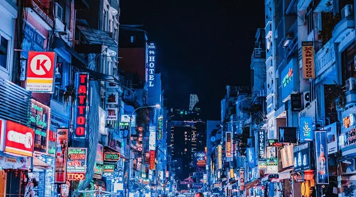 Vietnam walking streets