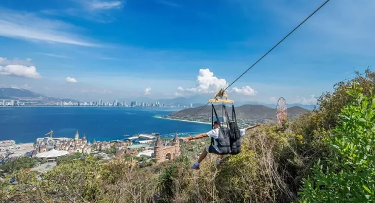Zipline in Vinpearl Nha Trang