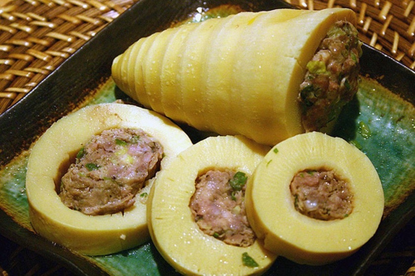Thưởng thức măng nhồi thịt Tuyên Quang