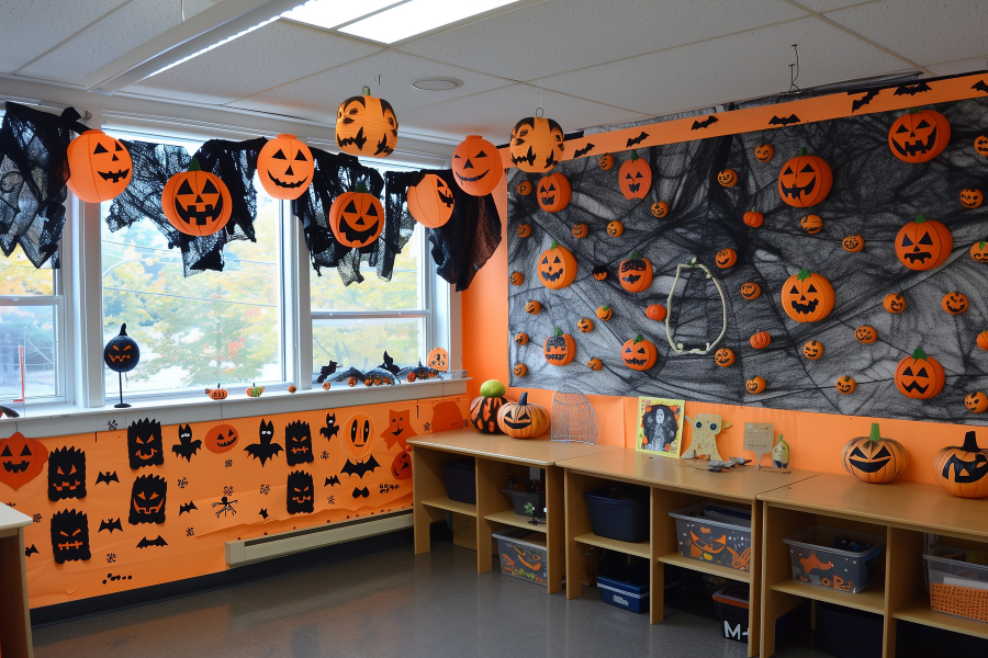 Cách trang trí Halloween cho lớp học