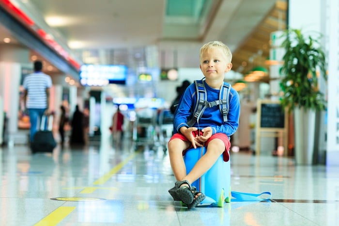 Trẻ em đi máy bay không bị mất vé sao?