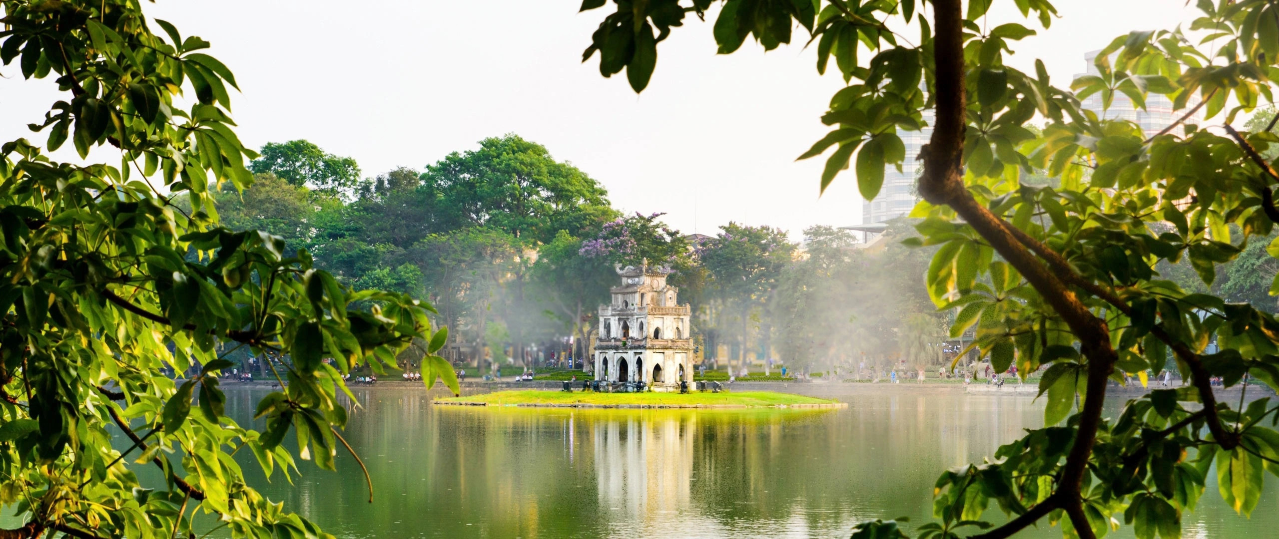 Turtle Tower in Hoan Kiem Lake