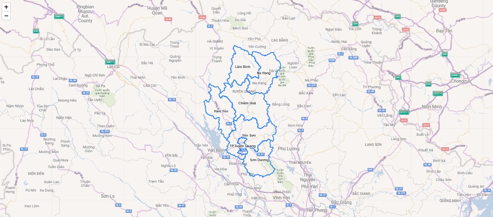Tuyen Quang map
