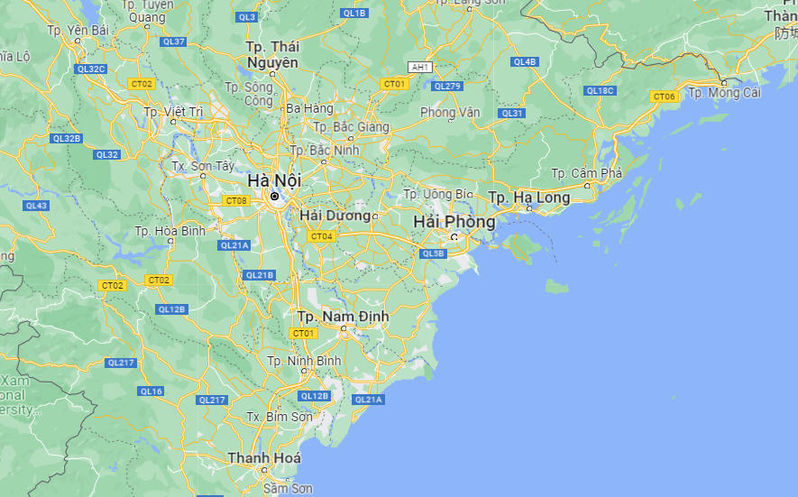 Vị trí địa lý của Hà Nội