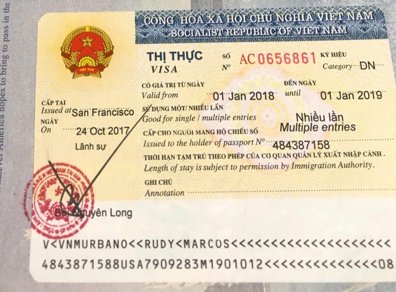 Vietnam multiple entry visa