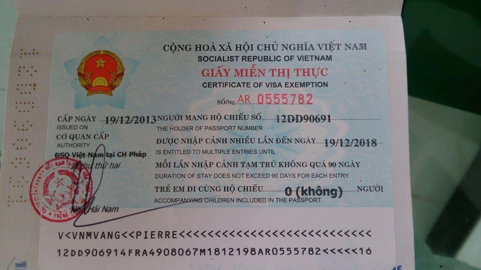 Vietnam visa needed
